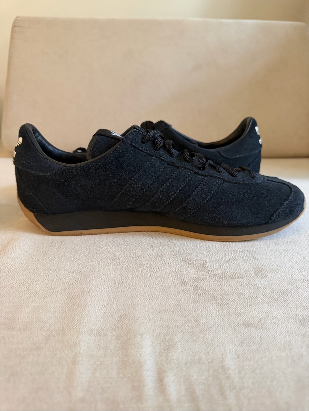 KHAITE Black Suede Low-Profile Athletic Sneakers - Picture 4 of 8